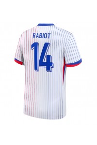 Frankrijk Adrien Rabiot #14 Voetbaltruitje Uit tenue EK 2024 Korte Mouw